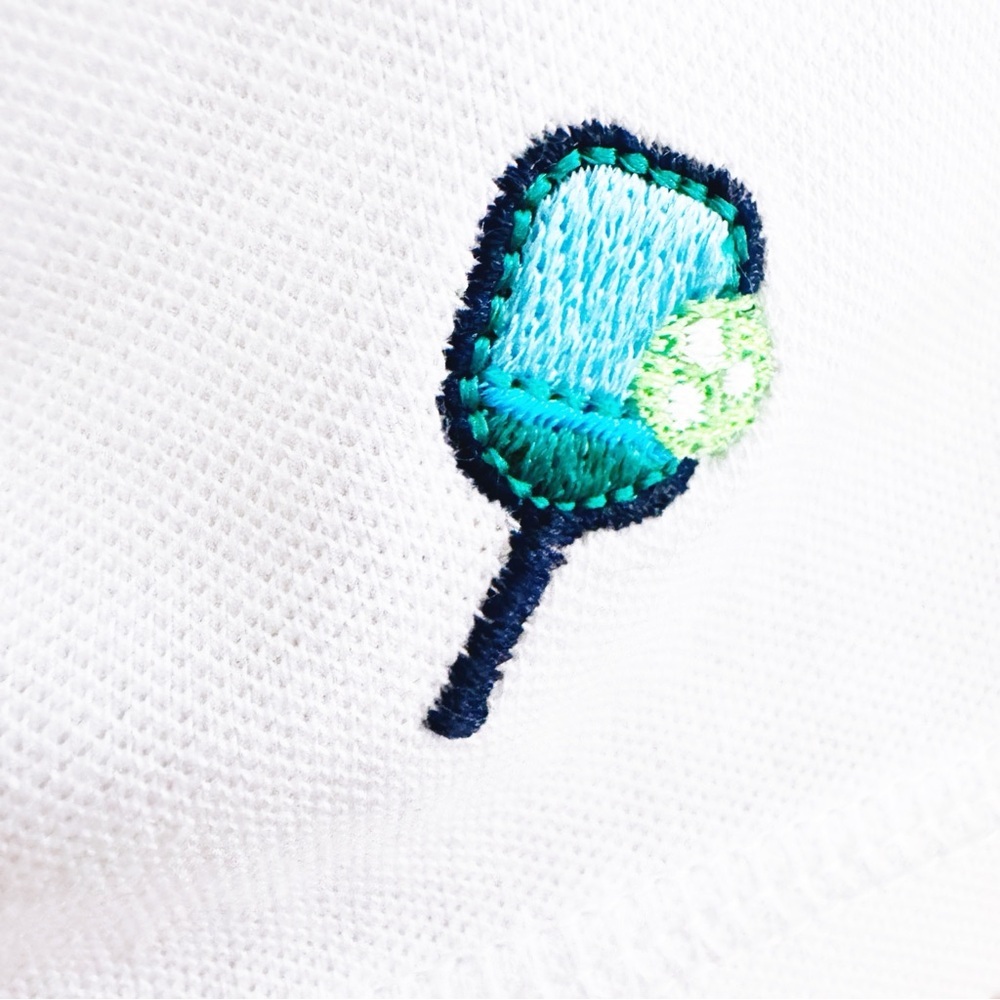 💚T by Talbots White Sleeveless Polo with Embroidery - Picture 5 of 9